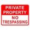 Sign Solutions Usa Private Property No Trespassing 24"X18" Diamond Grade Cubed Reflective (DG3) 080 DCS08DWT2418CUS00094 - alternate 1